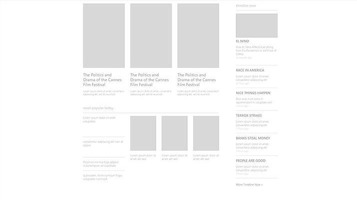Project 3 - Wireframe Layout
